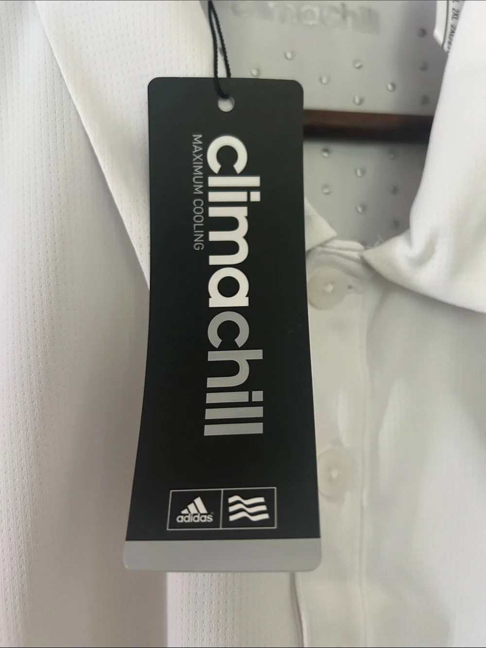 adidas White Men's Short-Sleeve Polo Shirt